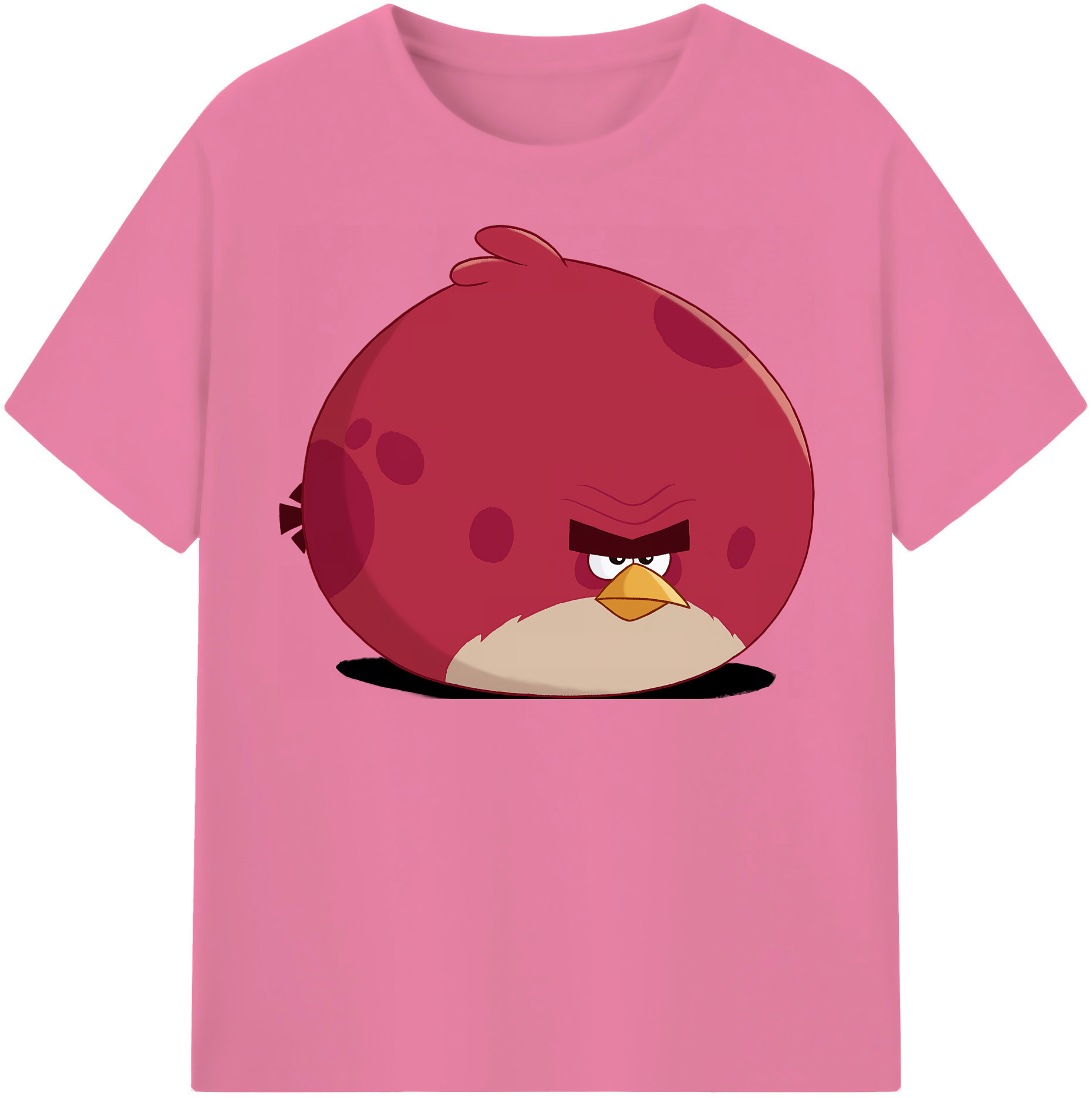 （画像用） Angry Birds アングリーバード 綿100％半袖Tシャツ（フロントプリント）